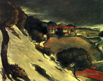  snow - L Estaque sous la neige Paul Cézanne